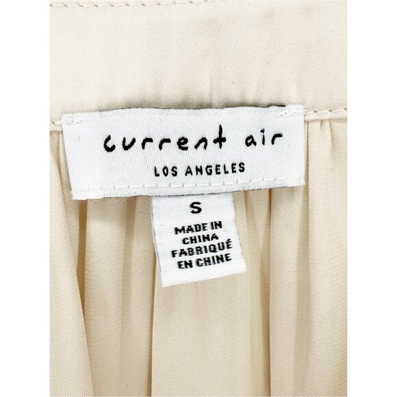 Sophie Cream Smocked Cut Current Air Blouse Sz S - Picture 3 of 10